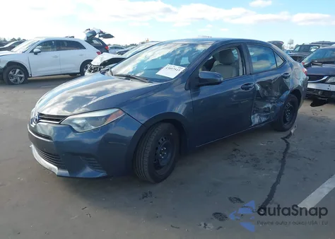 2016 Toyota Corolla Le z USA, uszkodzony, nr VIN 2T1BURHE5GC620280